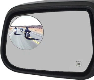 Blind Spot Mirror, 3" Aluminum Frame round HD Glass Convex Wide Angle Rear View - Picture 1 of 12