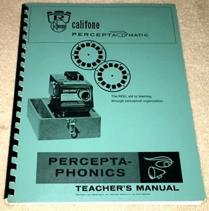PERCEPTA-PHONICS 1967 TEACHER'S MANUAL VIEW-MASTER REELS PHONETICS PERCEPTAMATIC - Picture 1 of 5