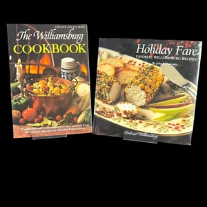 Colonial Williamsburg Cookbook & Holiday Fare Recipes Lot of 2 Vintage Cookbooks - Bild 1 von 24