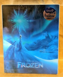 Walt Disney FROZEN Blu-Ray 3D+2D KIMCHIDVD Korea Exclusive Lenticular STEELBOOK - Picture 1 of 6