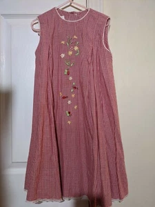Strasburg Girls Dress Size 4  Red White Sleeveless - Picture 1 of 4