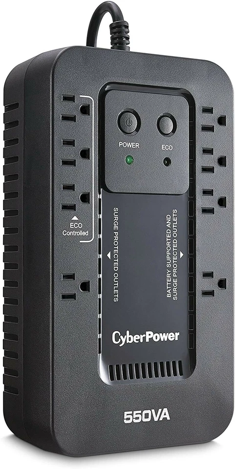 CyberPower EC550G Ecologic Battery Backup & Surge Protector UPS System,8 Outlets - Image 1 of 1