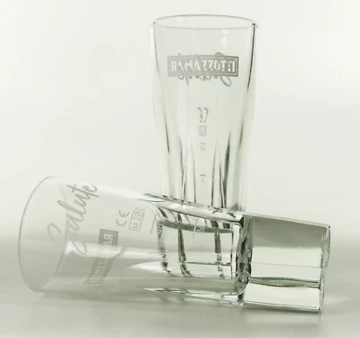 2 Ramazzotti Kräuterlikör Glas Liquore Gläser "Salute" Italien Cocktails 1536