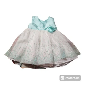 George infant girls Mint Green dress sleeveless polyester size 24 Months Easter - Picture 1 of 12