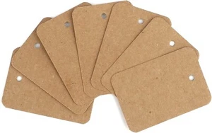 200 Blech Stück Preisschilder, braune Kleiderschilder für Einzelhandel, kleine Kraftpapieretiketten - Bild 1 von 4