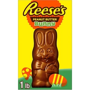 REESE'S BUNNY Milk Chocolate Peanut Butter, Easter Candy Gift Box, 1 lb - Picture 1 of 4