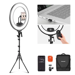 NEEWER 18" Edge Lit Ring Light 45W with Magnetic Detachable Remote Controller - Picture 1 of 8