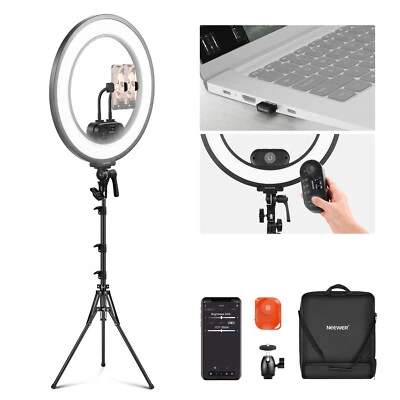 NEEWER 18" Edge Lit Ring Light 45W with Magnetic Detachable Remote Controller - Image 1 of 4