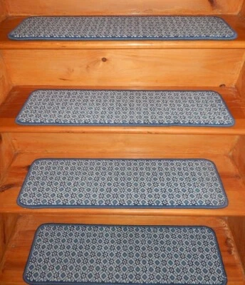 13 = 步 9 英寸 x 30 英寸 + 着陆 30 英寸 x 30 英寸楼梯踏板楼梯织布羊毛 — 第 1/4 张图片