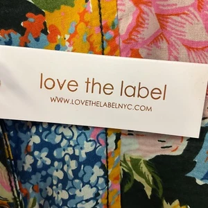 Love The Label Mini Dress Womens Size S Multicolor Floral Belted Long Sleeve - Picture 1 of 22