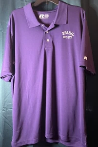Russell Stephen F Austin State University Purple Polo Shirt - XL - Picture 1 of 2