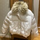Missguided White Puffer Jacket Size 4