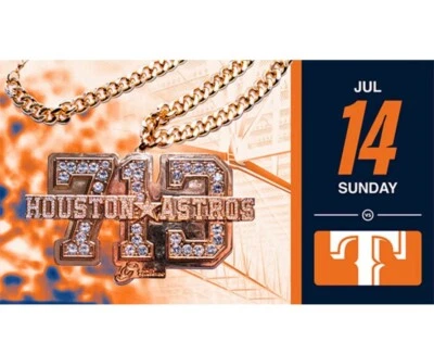 Houston Astros 713 Jewelry Chain SGA - 7/14/24 *Ships Fast! - Image 1 of 2