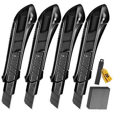 2 Stück Cuttermesser Set Teppichmesser 18mm mit 20 SK5 Ersatzklingen - Bild 1 von 4