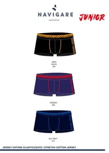 Gruppo 6 boxer da ragazzo in cotone elasticizzato Navigare 21438ZJ - Foto 1 di 1