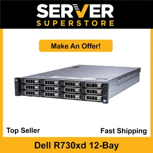 Dell PowerEdge R730XD Server 2x E5-2640 V3 =16 Cores H730 32GB RAM 2x 4TB SATA - Picture 1 of 9
