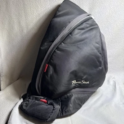 Canon PowerShot Bandolera Cámara Bolso Hombro Mochila de Viaje Negro Fotografía Foto 1 de 4