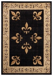 2x7 United Weavers Beige Bordered Repeat Scrolls 2050 11026 - Aprx 2' 7" x 7' 4" - Picture 1 of 2