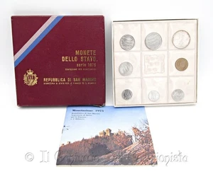 SAN MARINO Serie divisionale 1975 FDC 500 lire ARGENTO - Foto 1 di 4