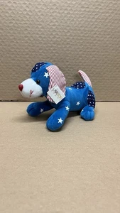 Carlton Tarjetas Perro Cachorro Mini Patriótico Estrellas y Rayas Peluche Animal Nuevo con Etiquetas - Imagen 1 de 6