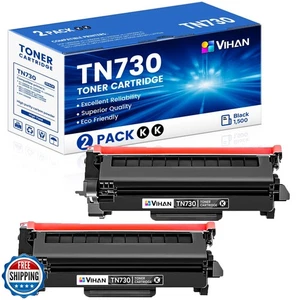 TN730 TN-730 Toner Cartridges Black Replacement for Brother TN730 TN-730 MFC- - Picture 1 of 5