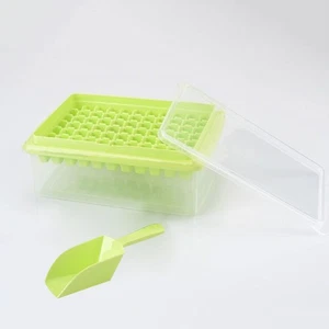 Ice Cube Tray, 77-Panel Food-Grade Ice Cube Mold, With Storage Box _wa - Bild 1 von 13