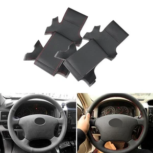 Hand Sewing Steering Wheel Leather Cover For 04-09 Toyota Land Cruiser Prado 120 - Picture 1 of 17
