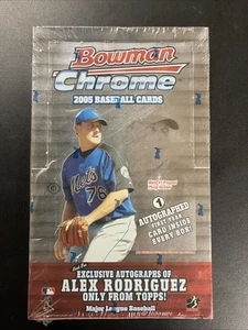2005 Bowman Chrome Factory Sealed Hobby Box 18 Packs Justin Verlander RC (A) - Picture 1 of 2