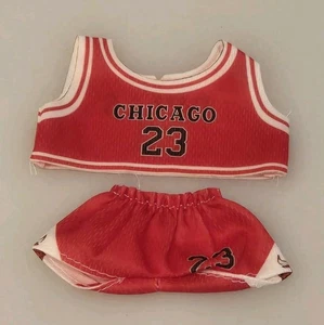 Nuova maglia NBA Chicago Bulls vestiti abiti per bambola Labubu non inclusa - Foto 1 di 2