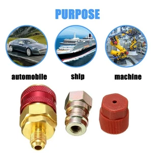 Quick Coupler Adapters for Car A/C Manifold Gauge Set R 134A Type High Side - Picture 1 of 12