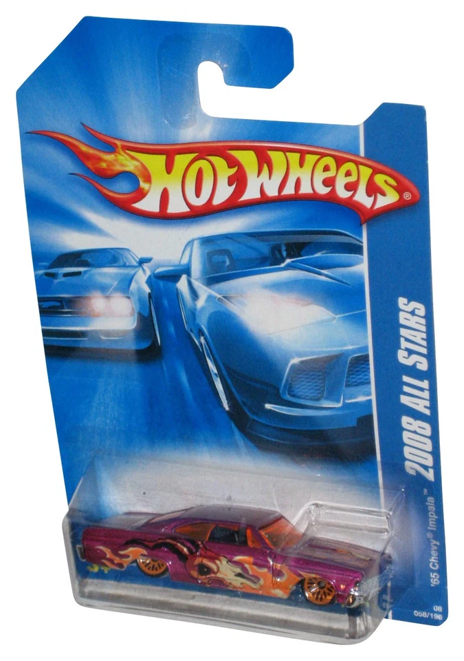 Coche de juguete Chevy Impala 2008 All Stars púrpura '65 058/196 Hot Wheels Foto 1 de 1