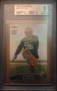 2009 Topps Chrome Copper Refractor #112 BJ Raji Rookie RC Packers - BGS 9 - Picture 1 of 2