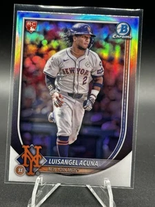 Luisangel Acuna 2025 Bowman Chrome 83 Red Rookie RC Logo Refractor Redemption SP - Picture 1 of 2