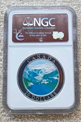 2003 CANADA SILVER $20 PF 69 ULTRA CAMEO - ROCKY MOUNTAINS - NICE COIN - Image 1 of 4