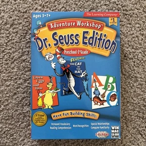 Adventure Workshop Preschool-1st Grade 2002 PC CD-ROM Dr. Seuss: 3 Titles Sealed - Picture 1 of 7