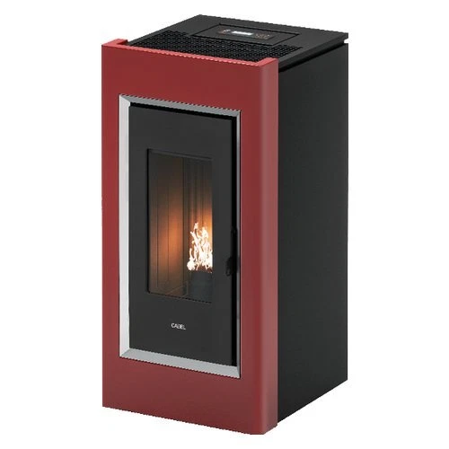Cadel Stufa pellet 10,5kW PRINCE 11 Rosso 5 stelle Classe A+ 7022072 - Immagine 1 di 1