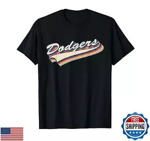 Vintage Dodgers Name Retro Style 70s 80s 90s Gift Men Women T-Shirt - Picture 1 of 1