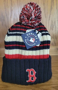 Fan Favorite MLB Boston Red Sox Strickmütze mit Bündchen Bommel One Size Neu - Bild 1 von 3