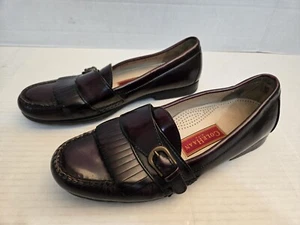 Cole Haan City 3516 Kiltie Monk Strap Loafers Men’s Sz 10 Burgandy FREE SHIPPING - Picture 1 of 9