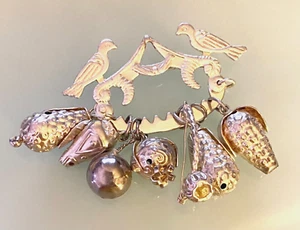 DE COLECCIÓN PLATA 900 BRASILEÑA PENCA DE BALANGANDAN BROCHE COLGANTE HECHO A MANO en v/g - Imagen 1 de 7