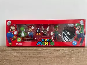 SEALED Super Mario Mini Figure Collection Set Of 6 Nintendo 2009 Luigi Yoshi Toy - Picture 1 of 6