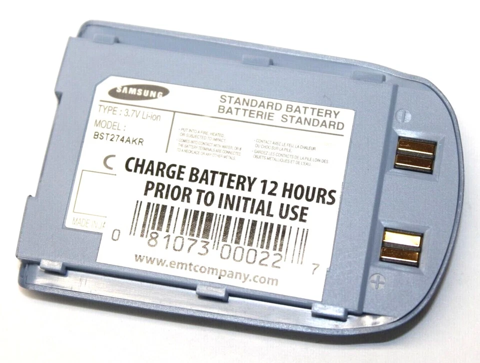 Batería de iones de litio estándar de repuesto Samsung BST274AKR 3,7 V 1000 mAh para SCH-N330 Foto 1 de 1