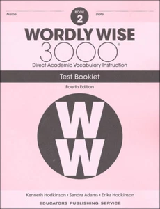 4TH EDITION Wordly Wise 3000 Grade 2 Tests - Picture 1 of 1