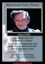 Babylon 5 CCG-removed from power/the shadows