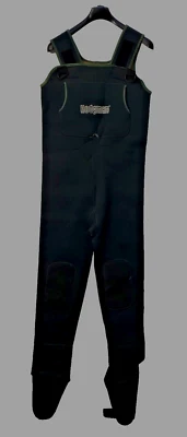 Hodgman 13545 Neoprene Bib Waders Mens MEDIUM Green Fishing Water - Image 1 of 4