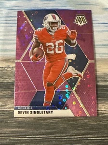 2020 Panini Prizm DEVIN SINGLETARY NO HUDDLE Pink DISCO BILLS /50 #27 - Picture 1 of 2