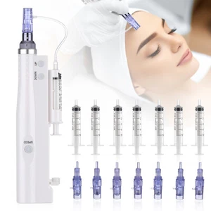 Elektrischer Derma Pen Microneedling Pen mit 5 Stufen inkl. 9 Sets Zubehör - Bild 1 von 10