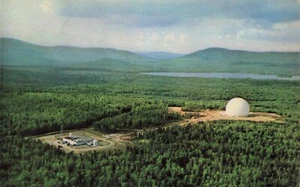 Bell Telephone System's Earth Station, Andover, Maine Vintage PC - Picture 1 of 2