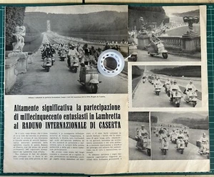 Raro Inserto Raduno Internazionale Innocenti LAMBRETTA a Caserta del 1961 - Imagen 1 de 1
