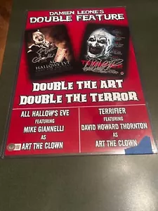 Mike Giannelli David Howard Thornton autografiado firmado 11x17 Terrifier Beckett - Imagen 1 de 4